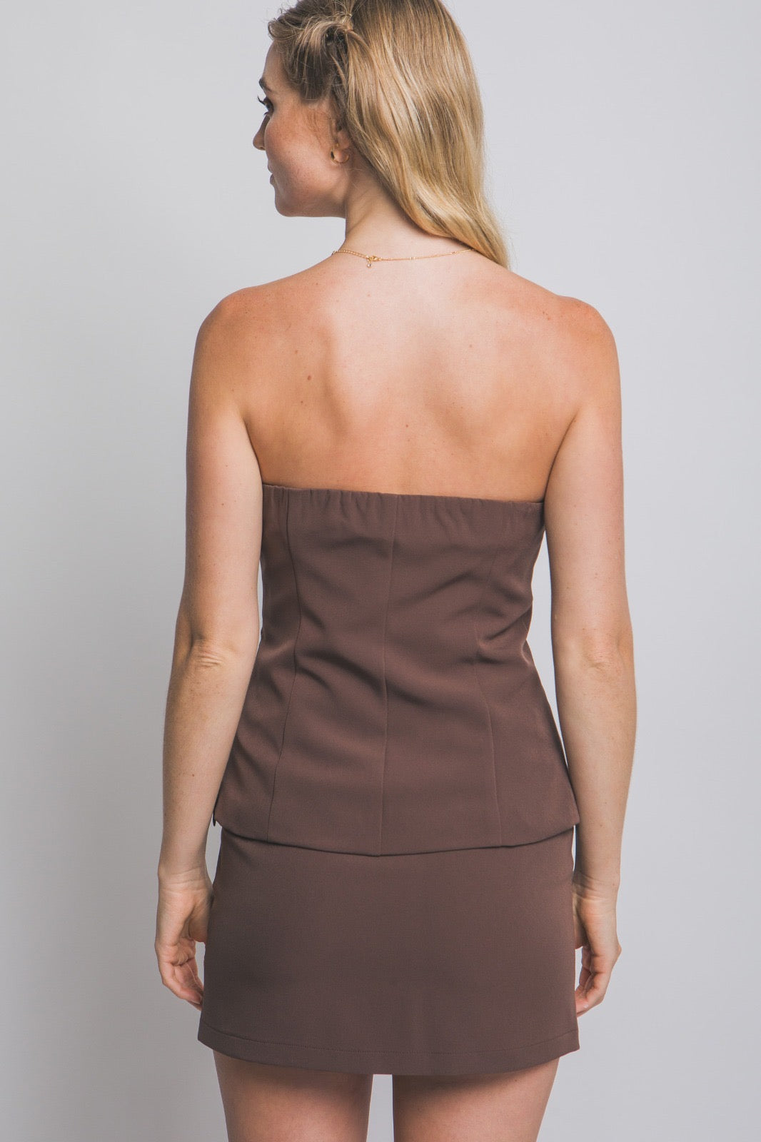 Set Strapless Rosé Button