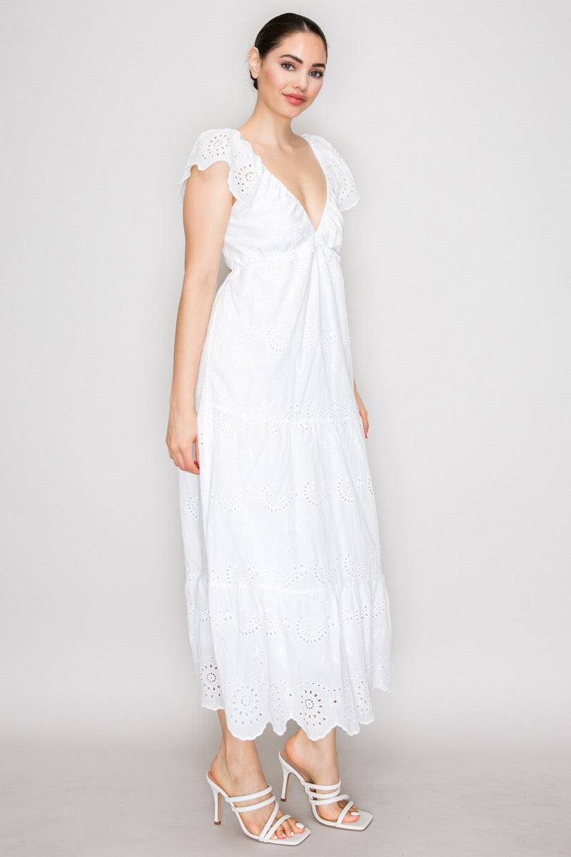 Vestido Emilia Eyelet