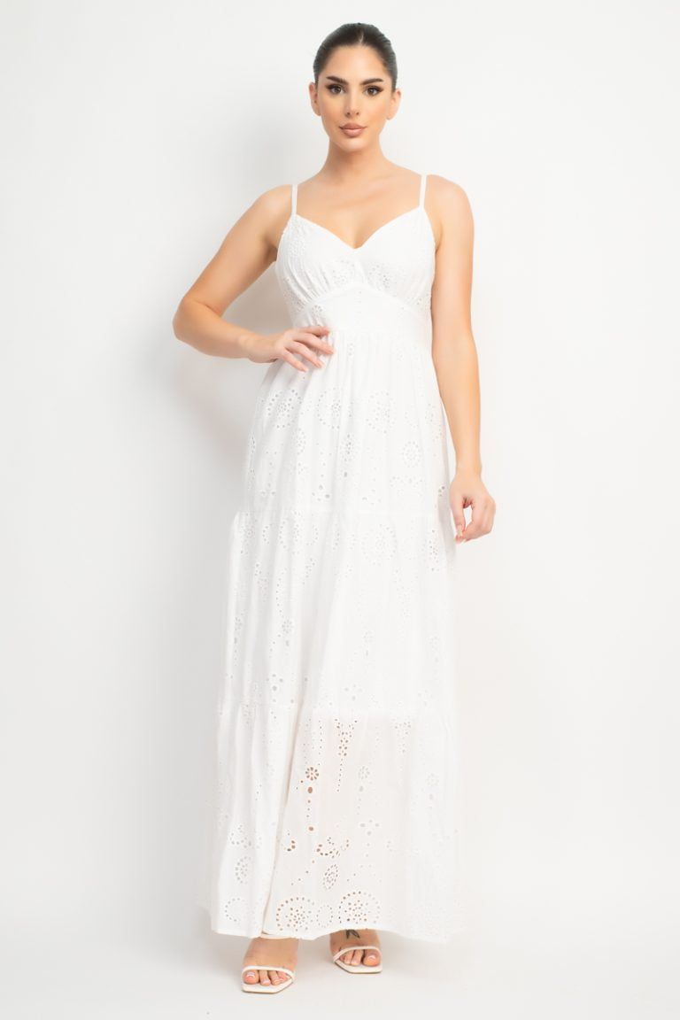 Vestido Largo Bordado Blush Romance