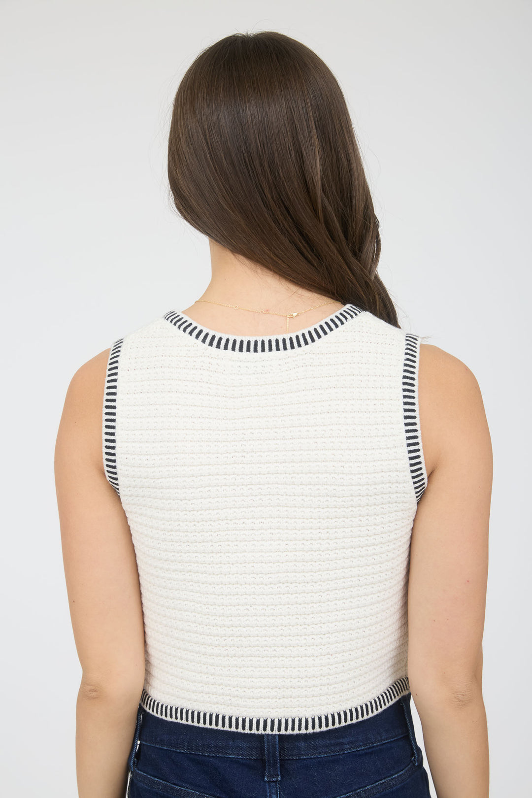Chaleco Premium Coco – Striped Trim