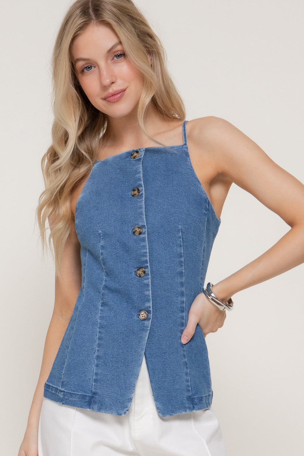 Blusa Denim Camila