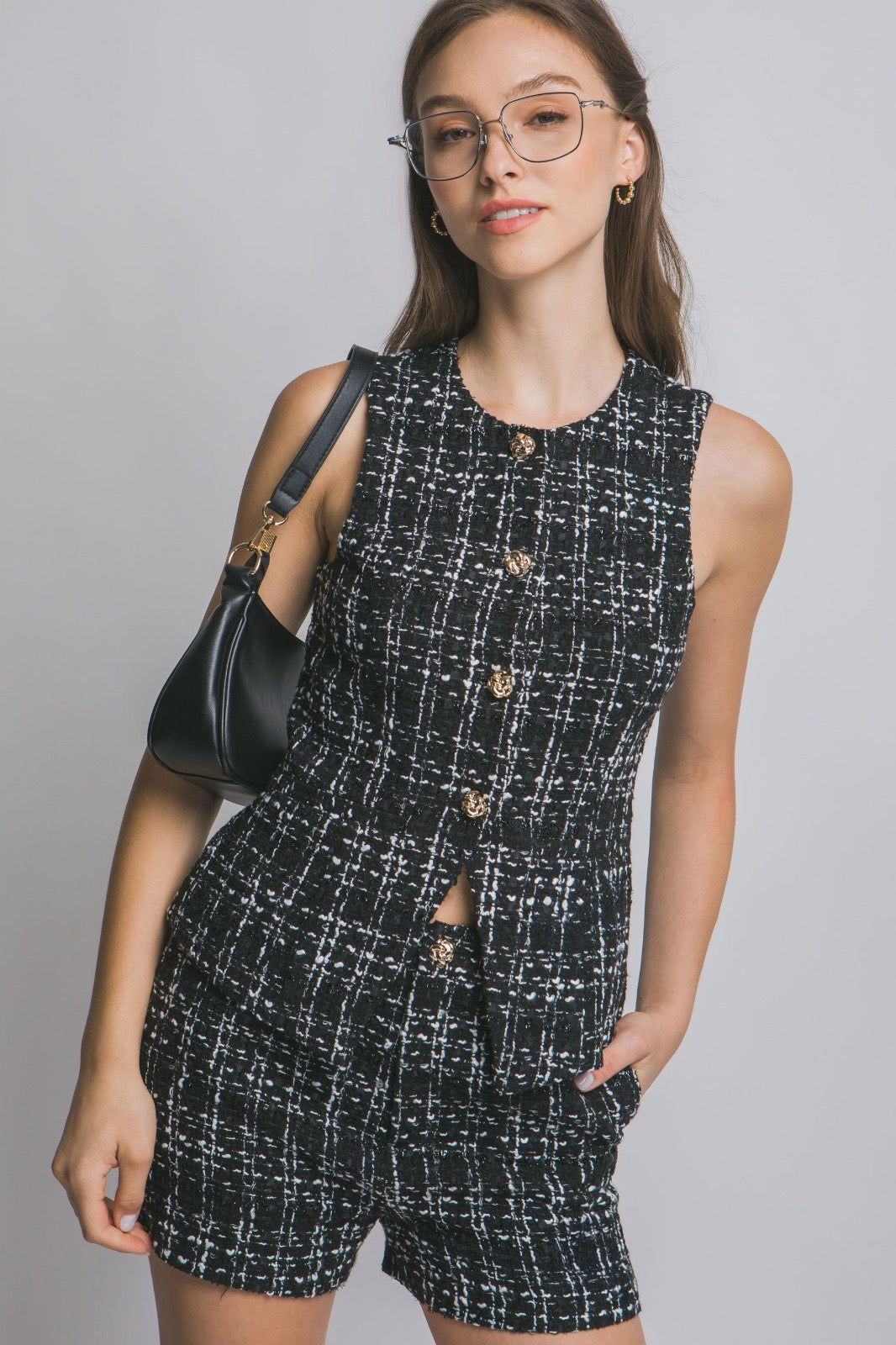Set Elegant Tweed Luxe