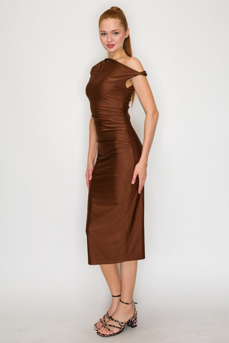Vestido Midi Ajustado Éclat