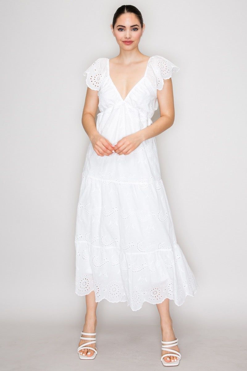 Vestido Emilia Eyelet