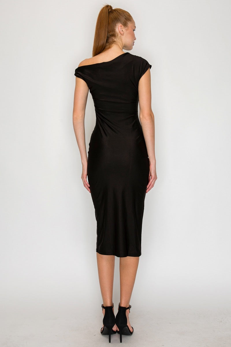 Vestido Midi Ajustado Éclat