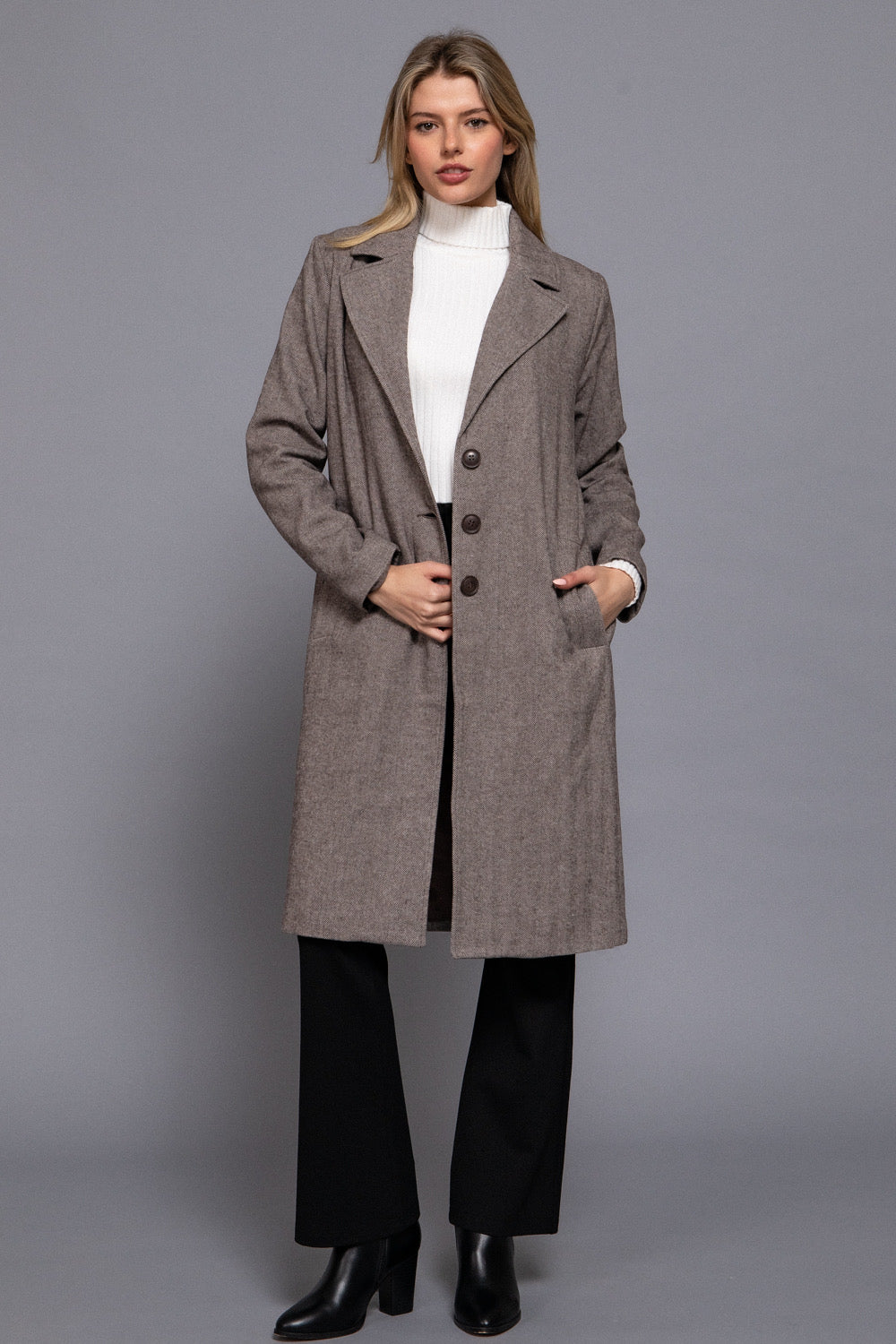 Abrigo Long Coat Clásico Invierno