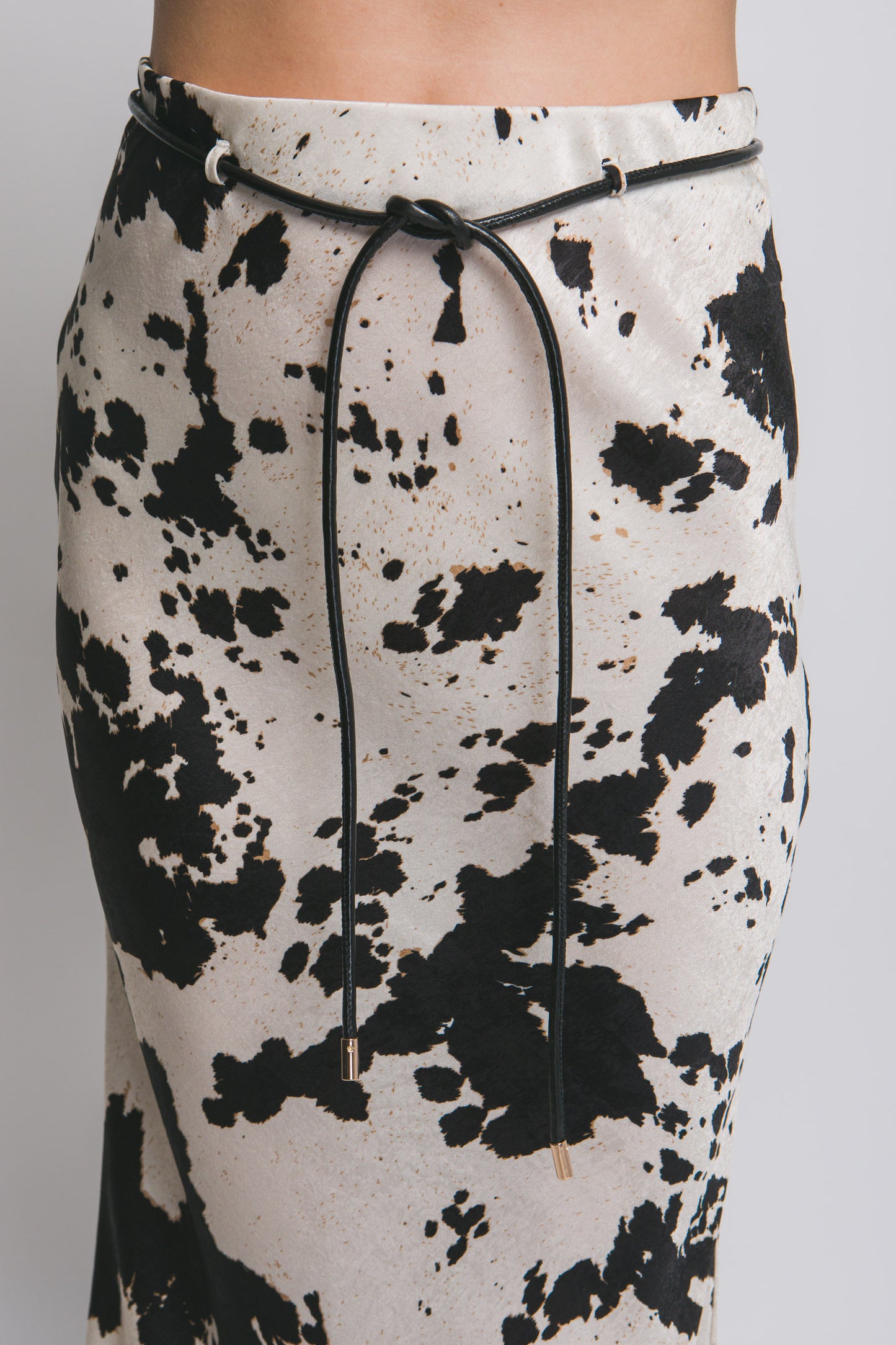 Falda Midi Cow Print Luxe