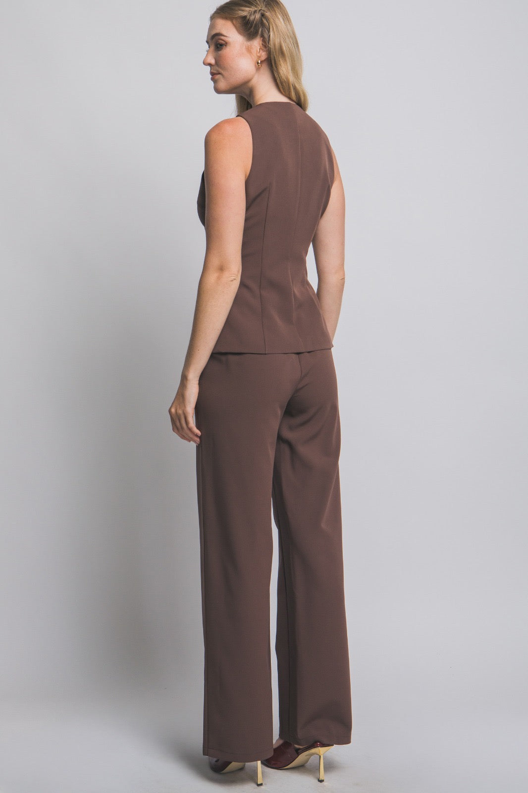 Set Formal Vest & Wide Leg