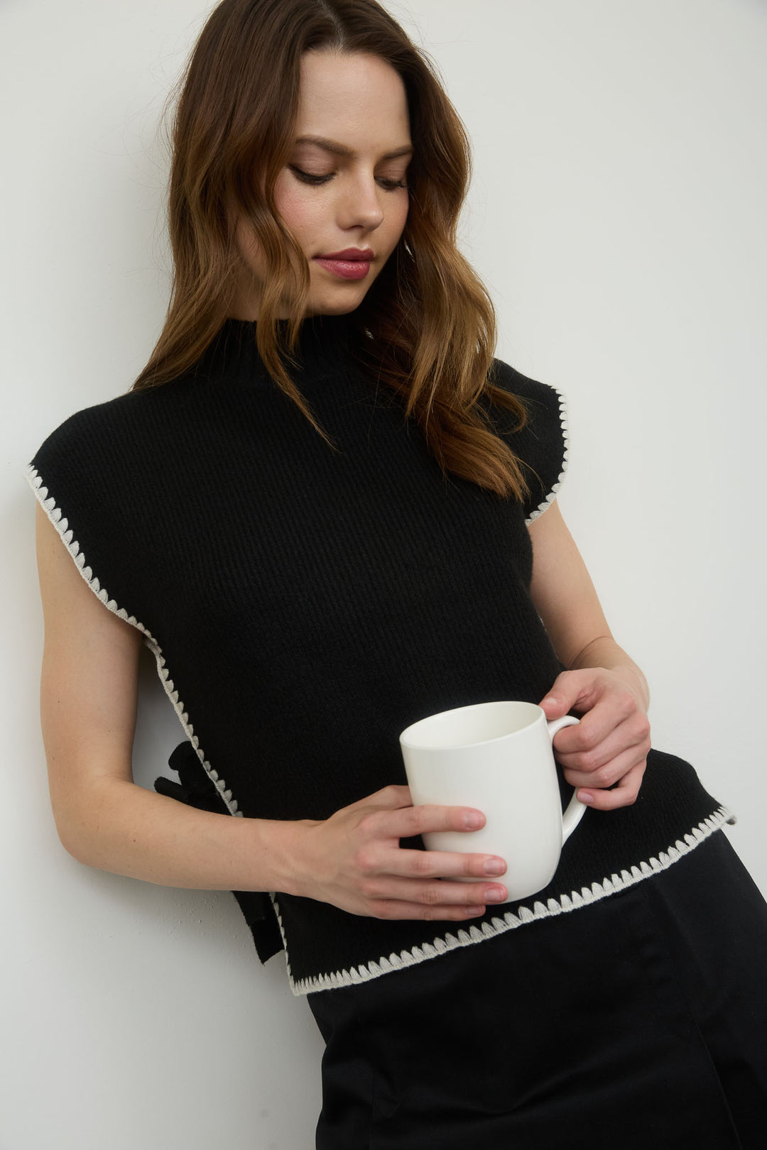 Suéter Chaleco Lateral Bow