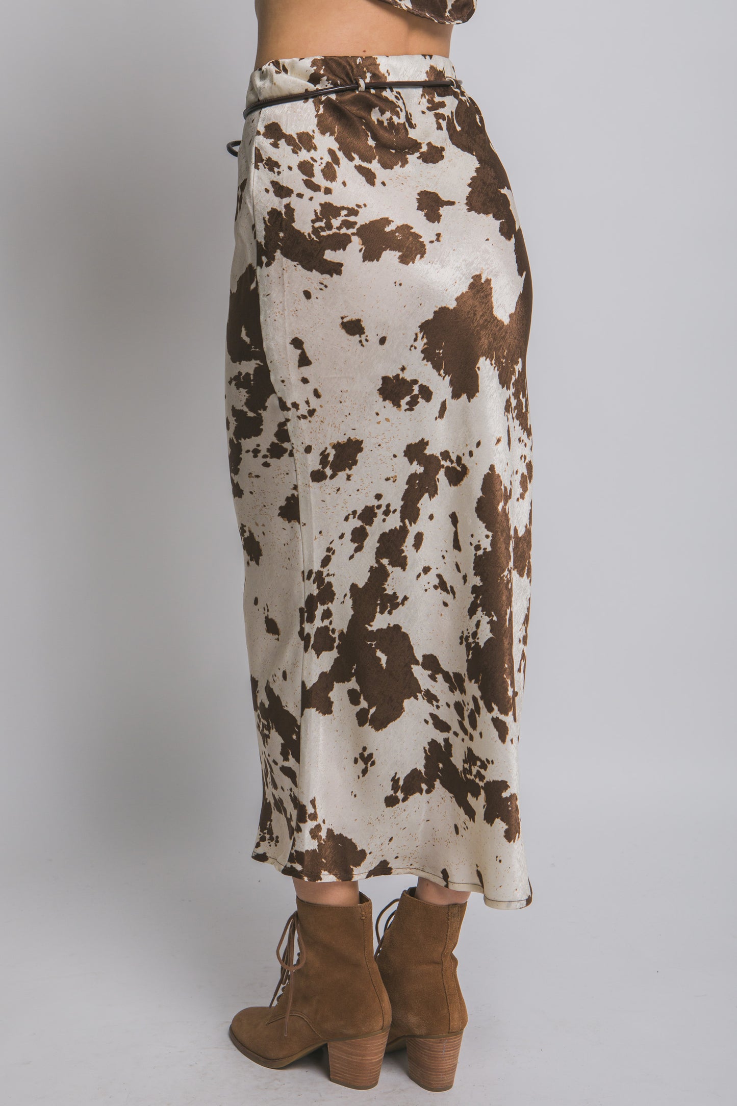 Falda Midi Cow Print Luxe