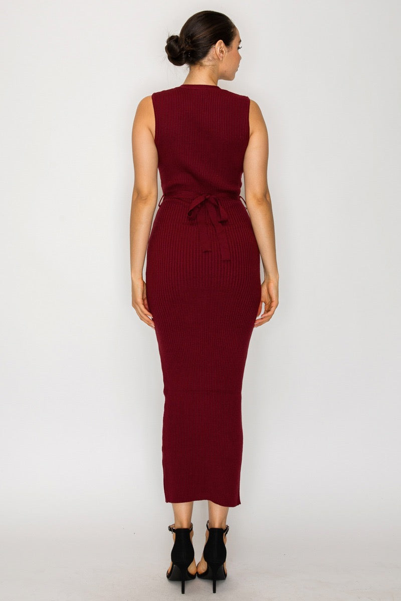 Vestido Midi Chain Elegance