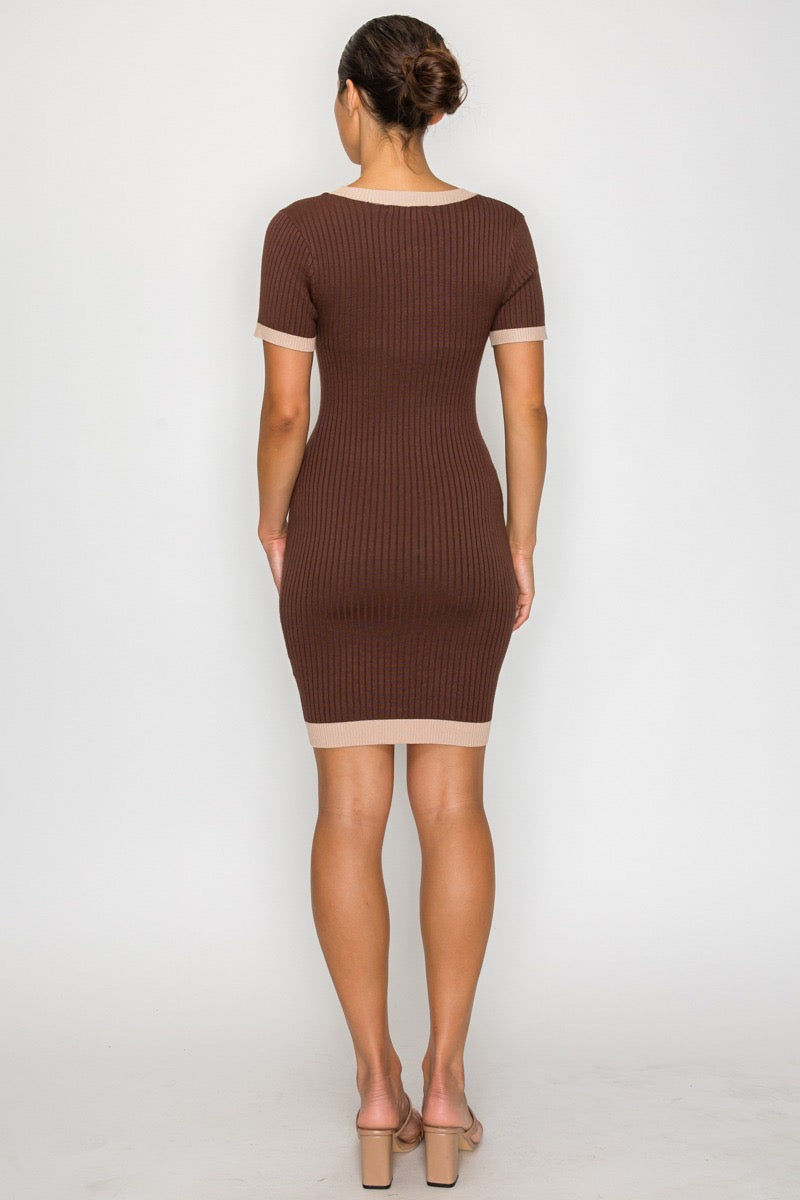 Vestido Boutique Contrast