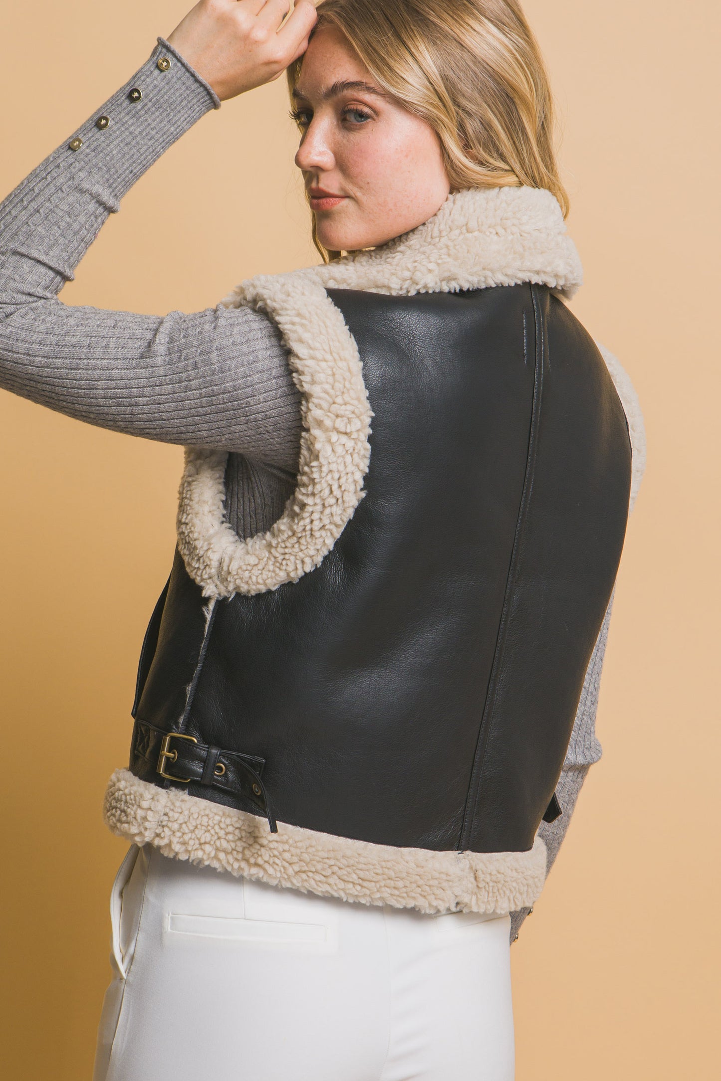 Chaleco Shearling Luxe