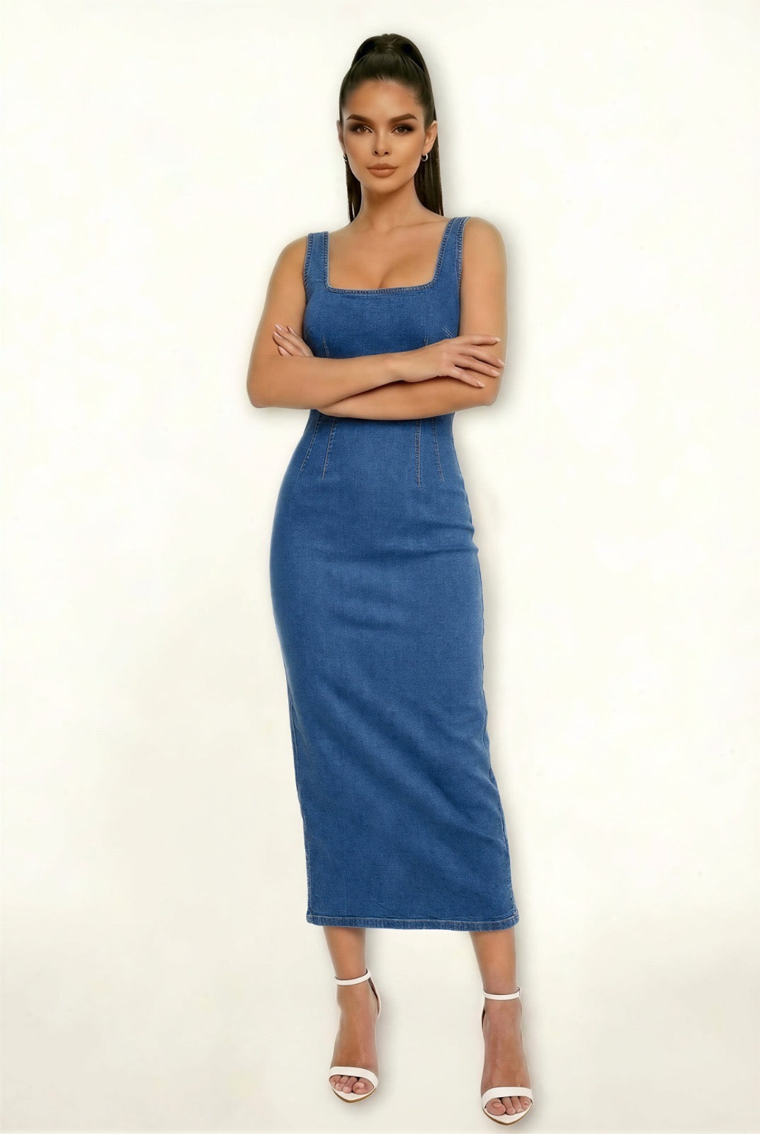 Vestido Denim Capri
