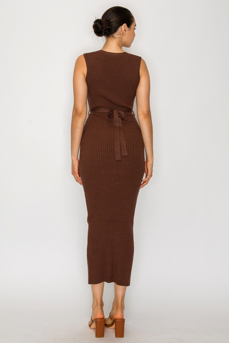 Vestido Midi Chain Elegance