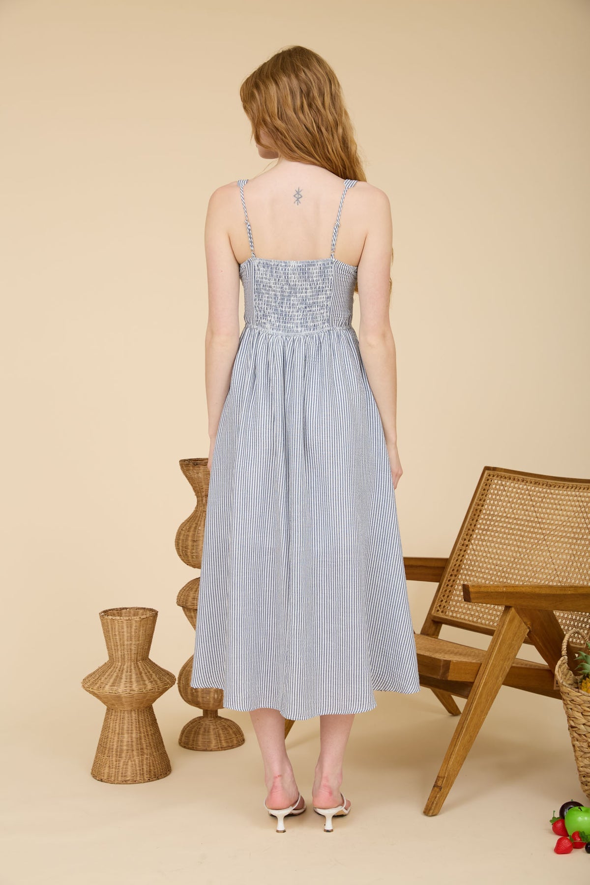 Vestido Midi Rayas Summer Fit
