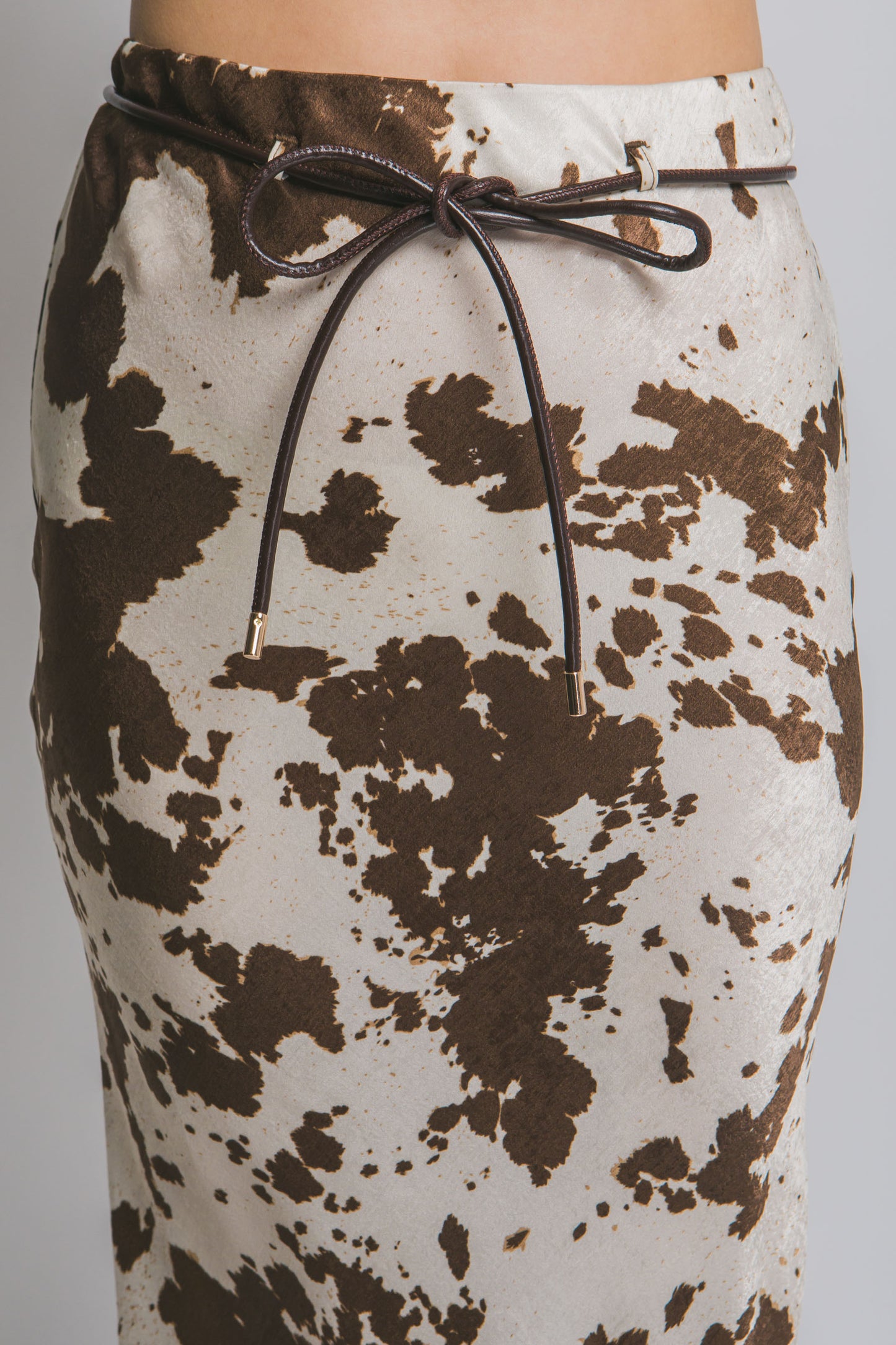 Falda Midi Cow Print Luxe