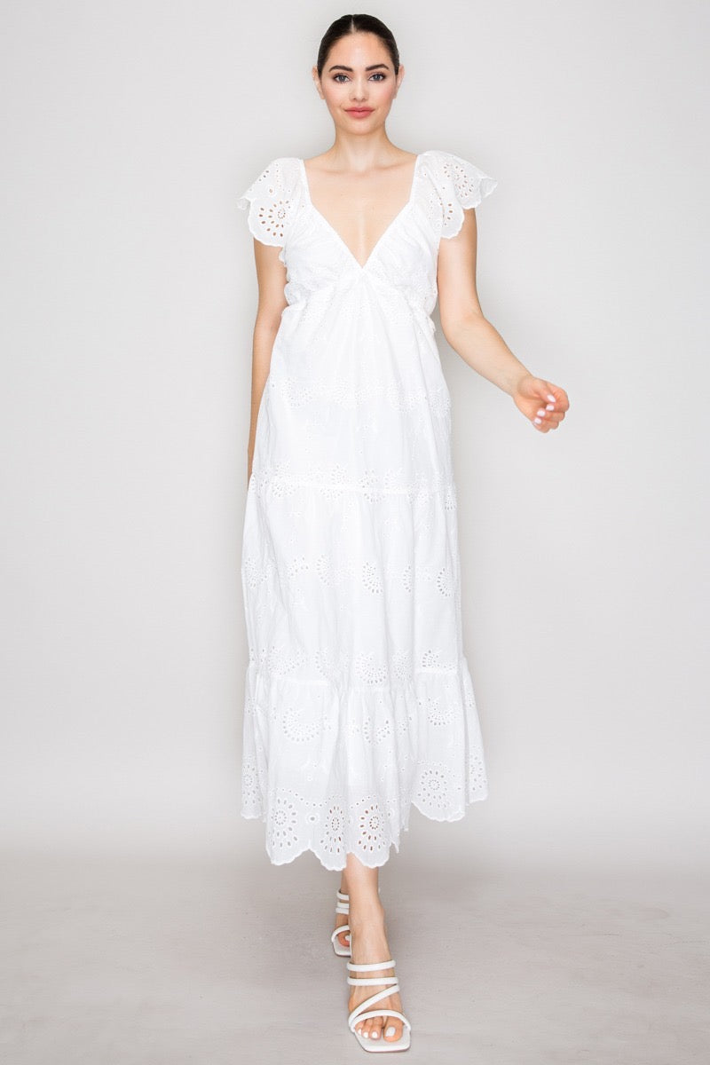 Vestido Emilia Eyelet