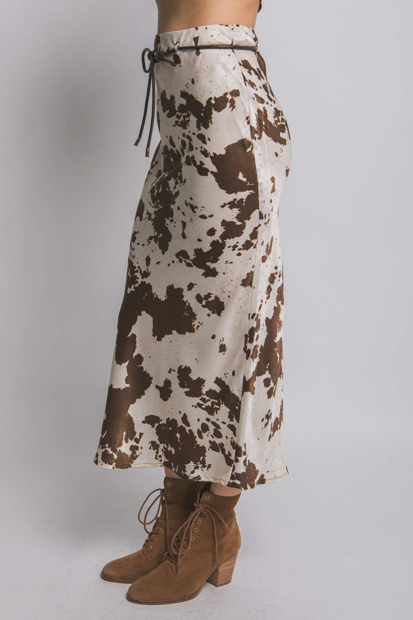 Falda Midi Cow Print Luxe