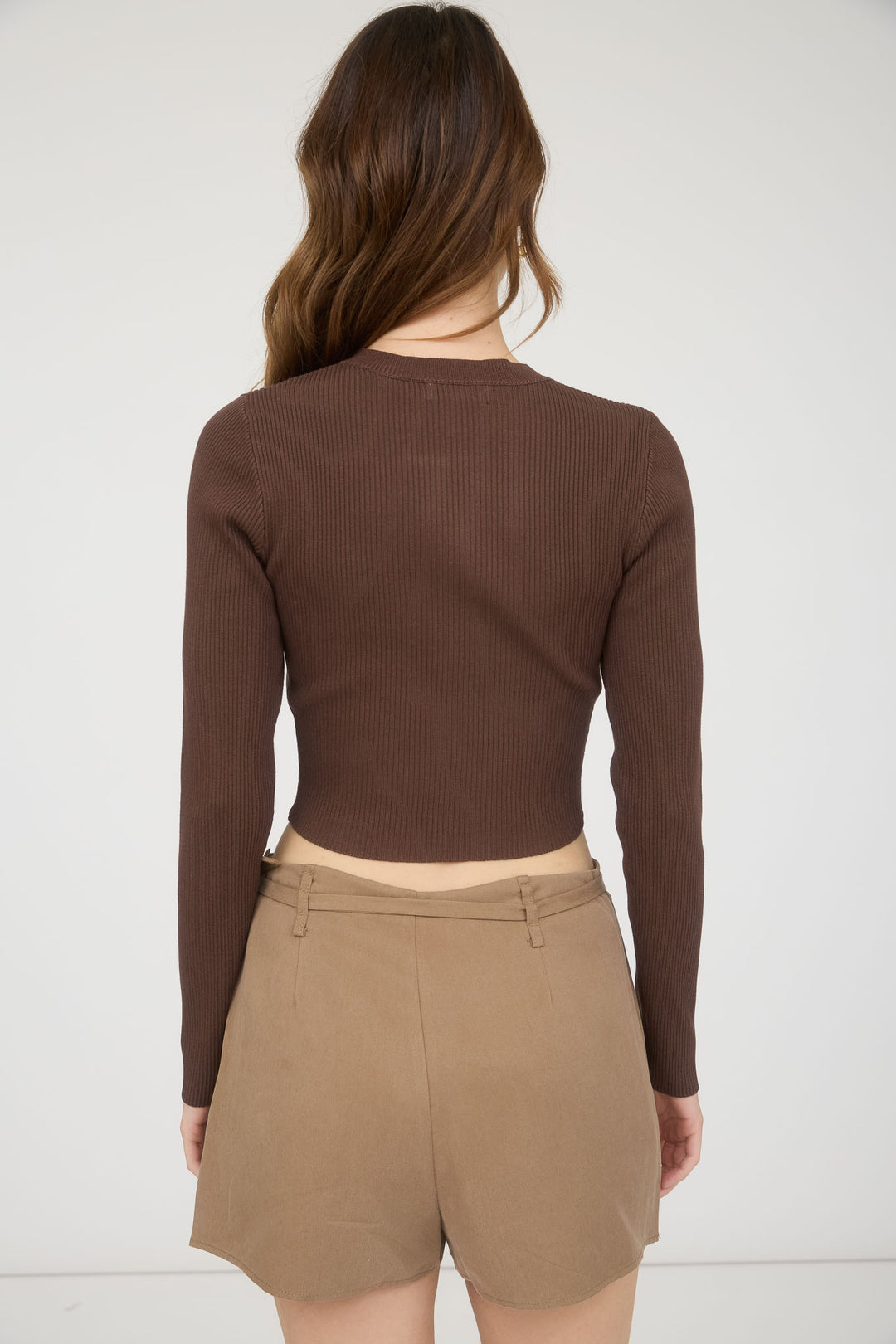 Cardigan Crop Tejido