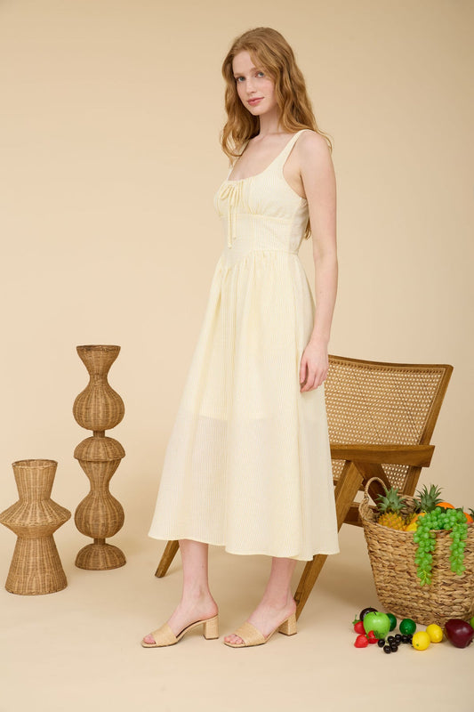 Vestido Midi Rayas Summer Fit