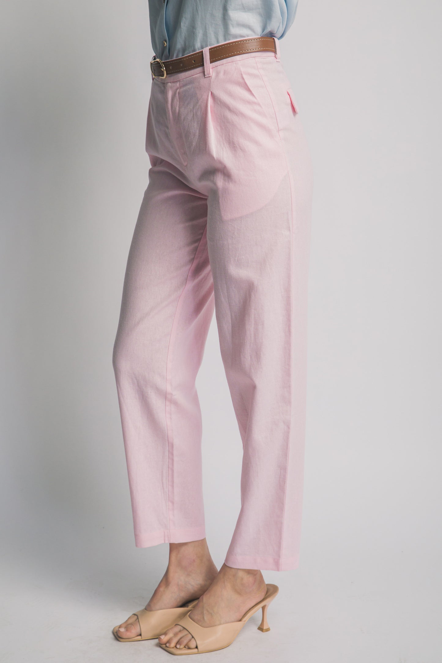 Pantalón Lino Elegancia con Cinturón