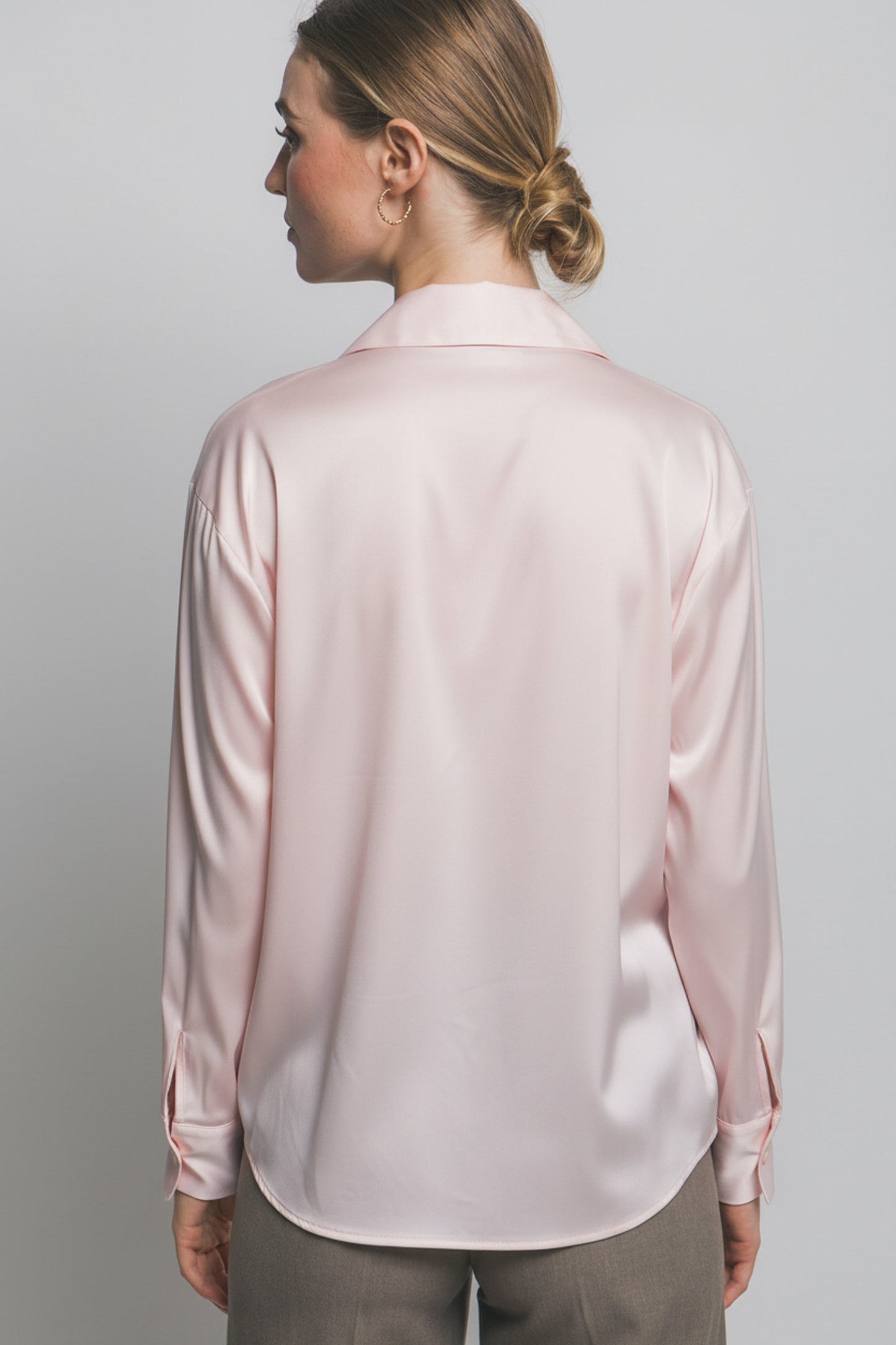 Satin Button Luxe Shirt