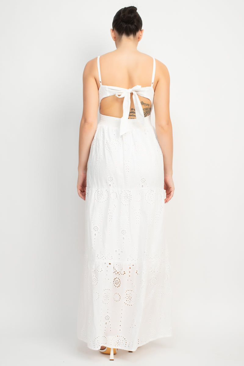Vestido Largo Bordado Blush Romance