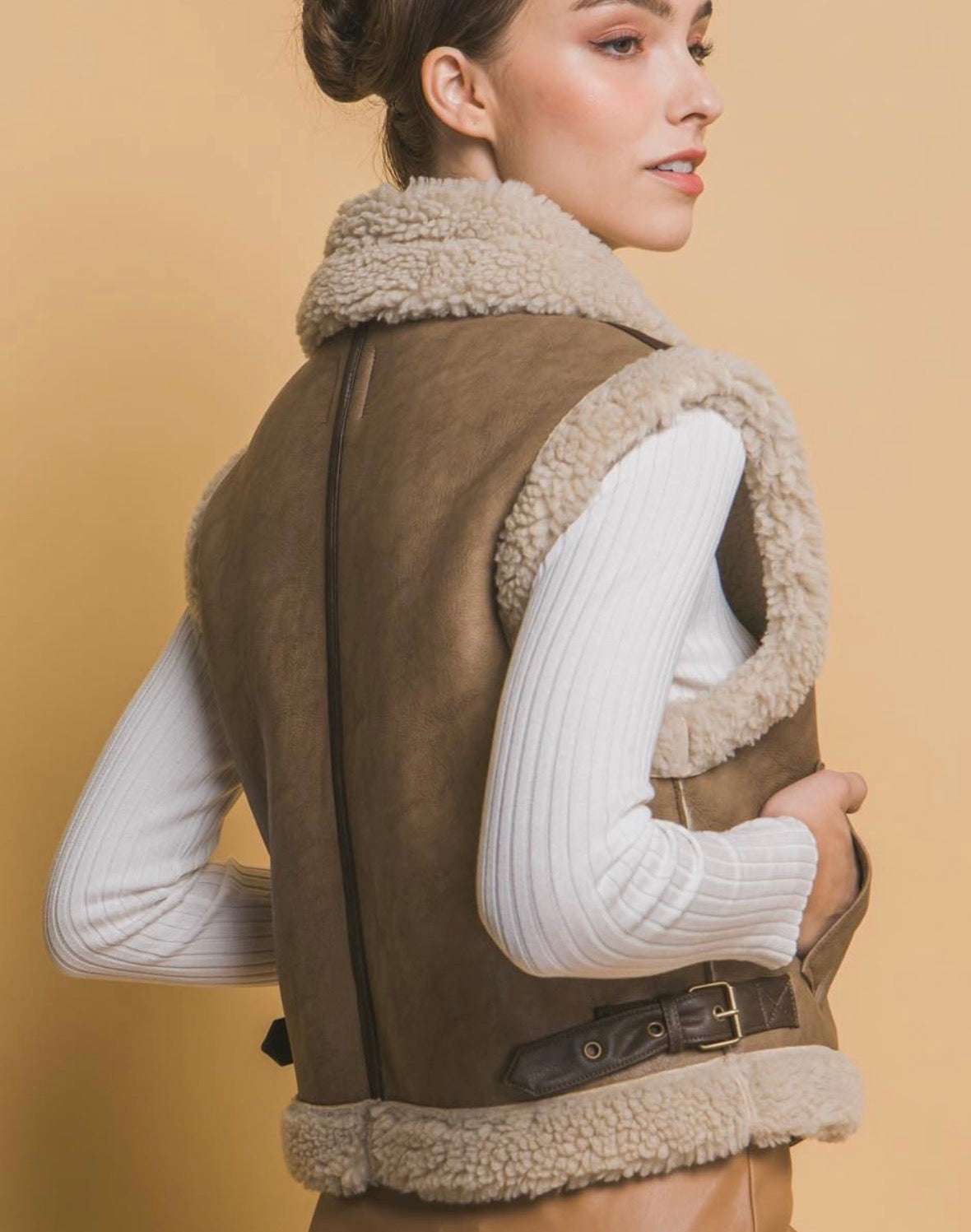 Chaleco Shearling Luxe