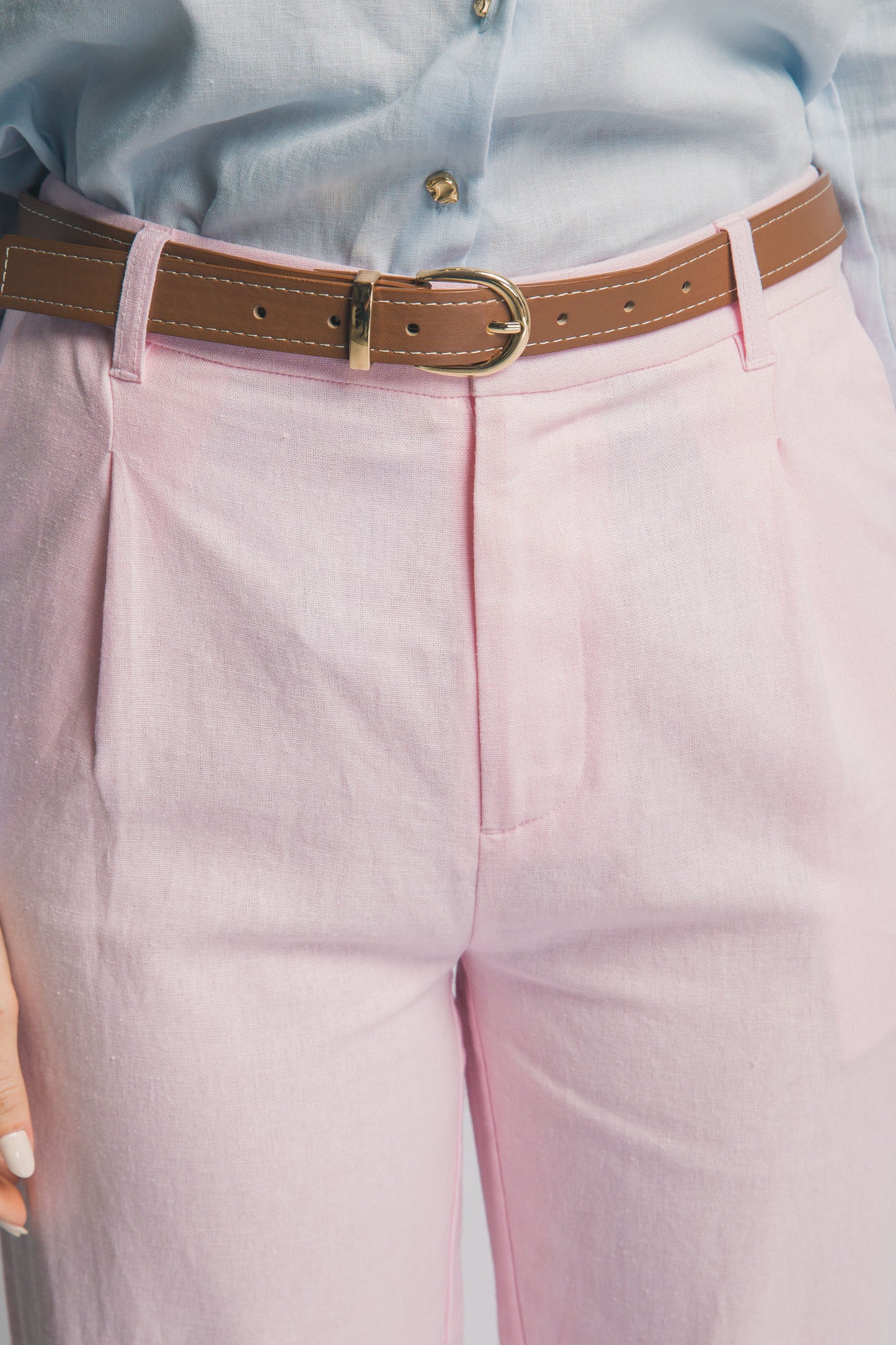 Pantalón Lino Elegancia con Cinturón