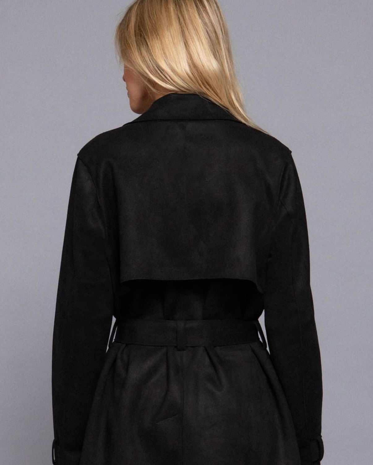 Gabardina Corta Doble Botón