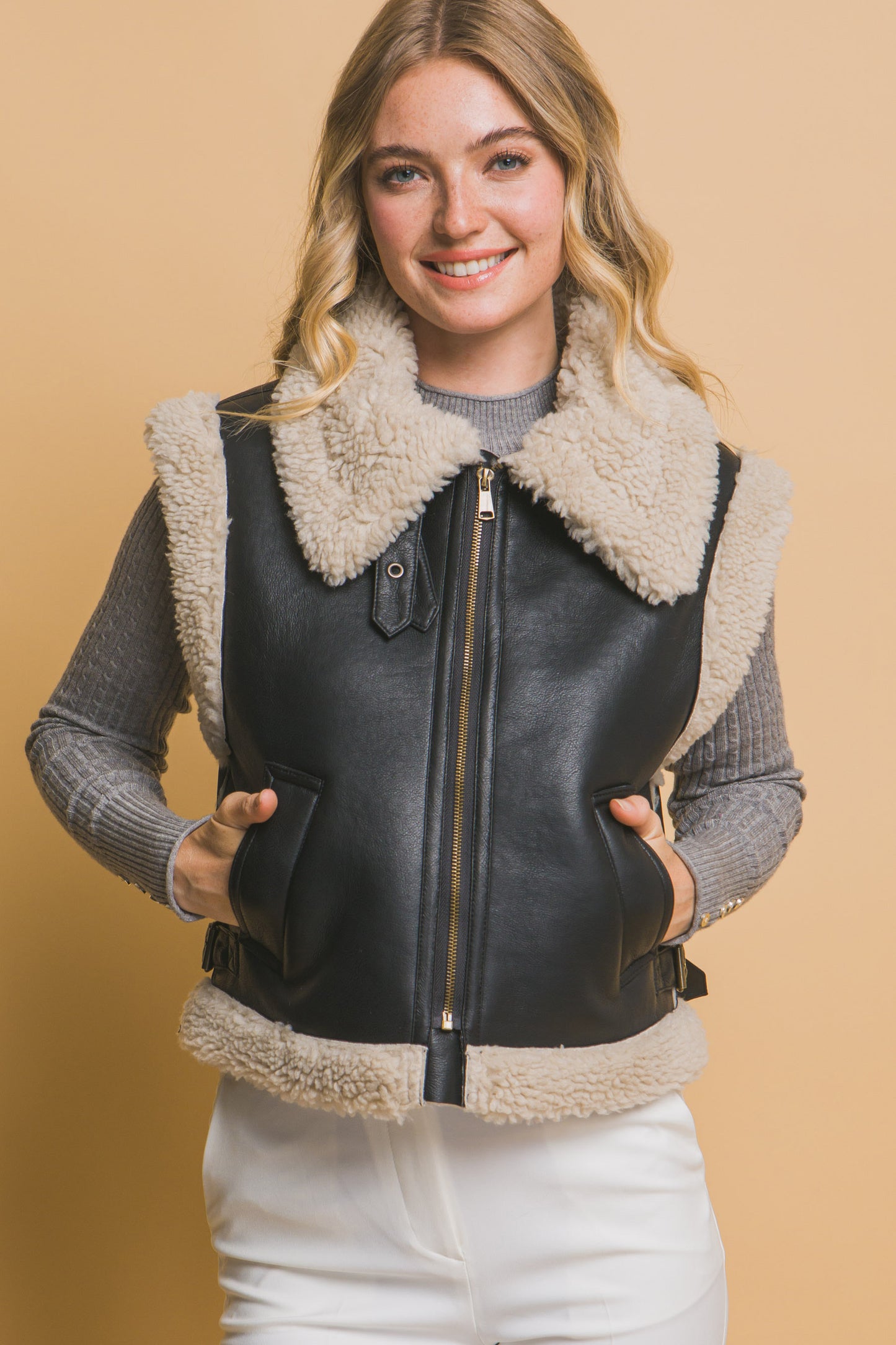 Chaleco Shearling Luxe