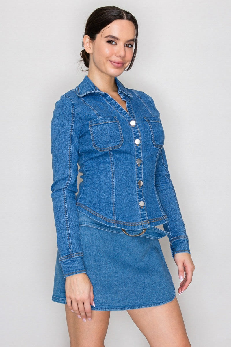 Blusa Denim Harper