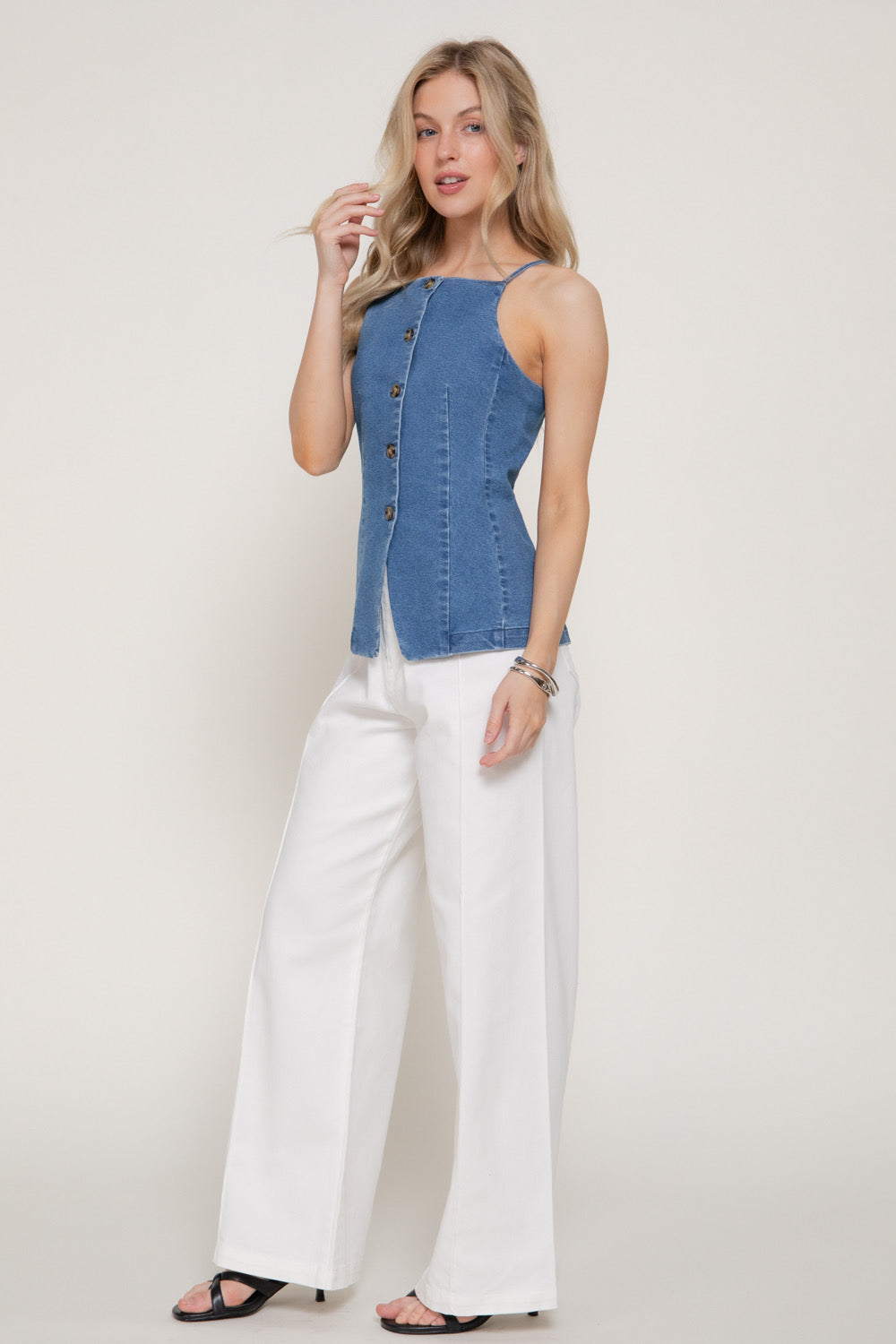 Blusa Denim Camila