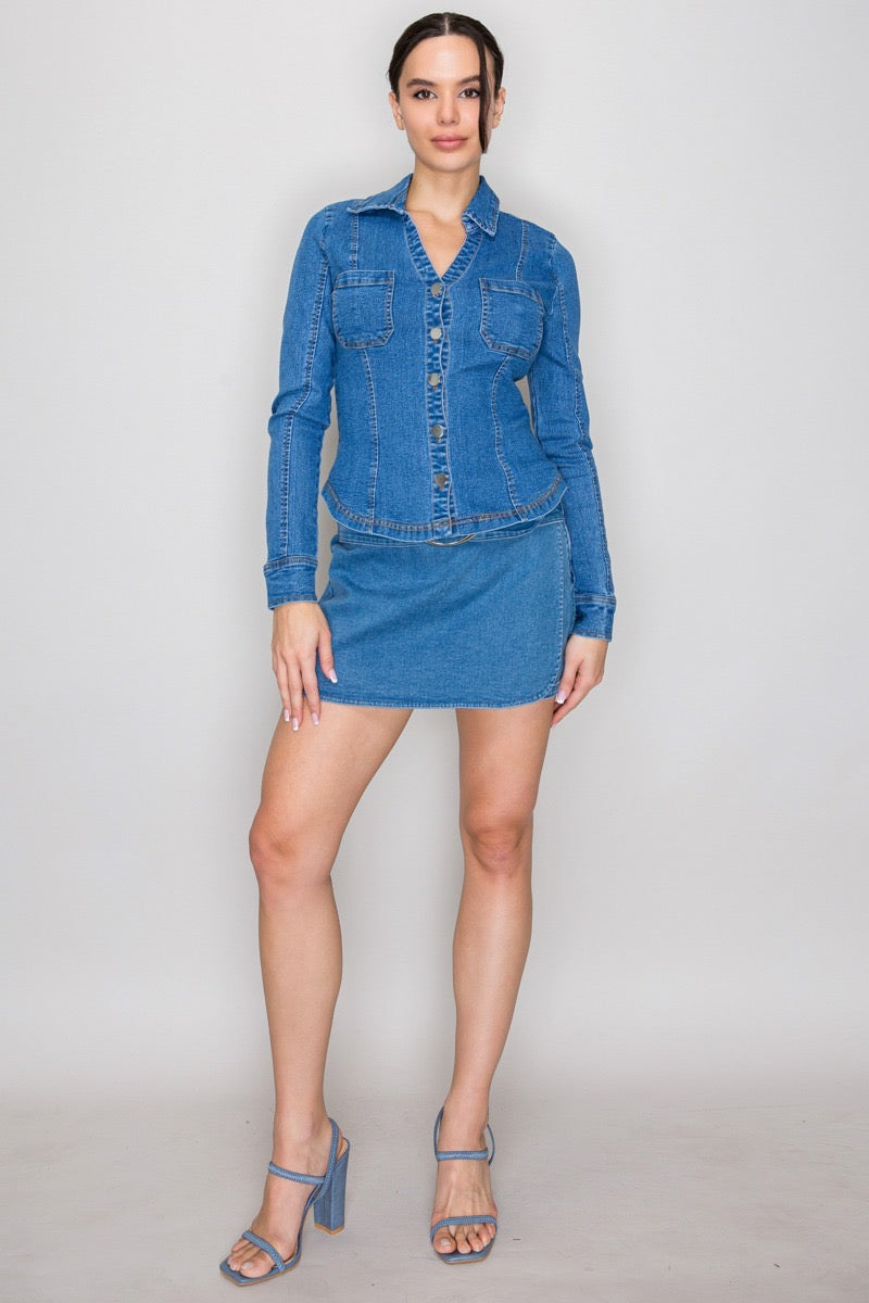 Blusa Denim Harper