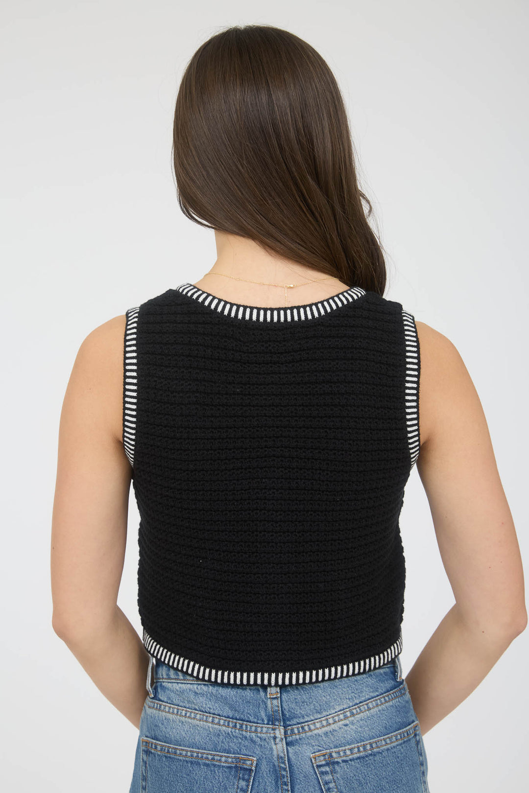 Chaleco Premium Coco – Striped Trim