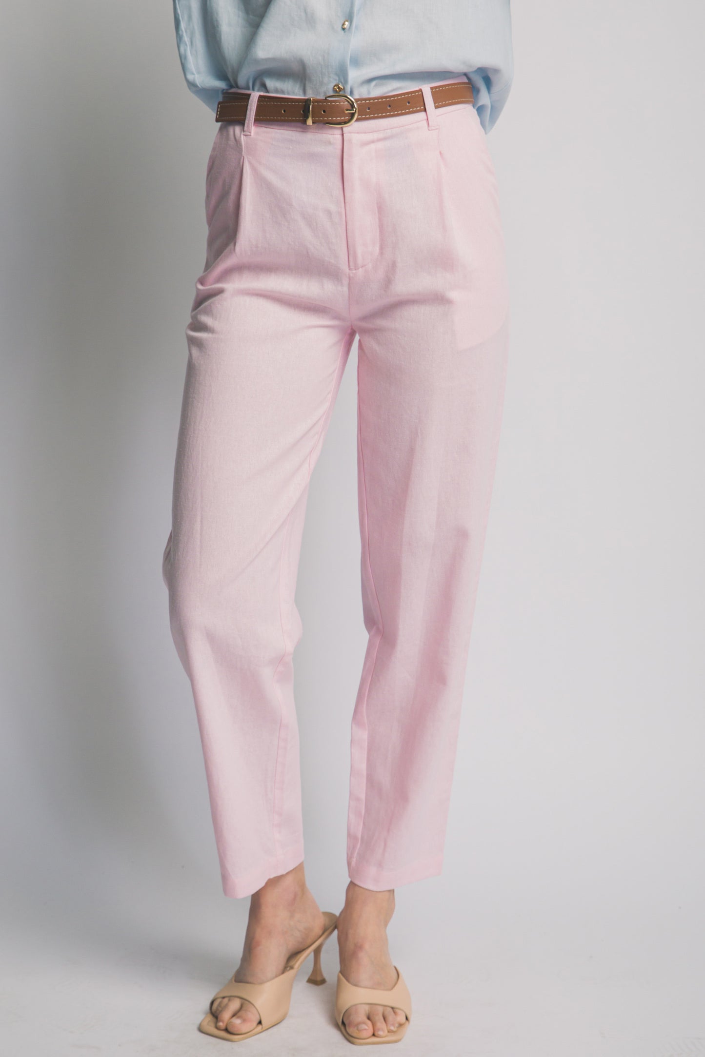 Pantalón Lino Elegancia con Cinturón