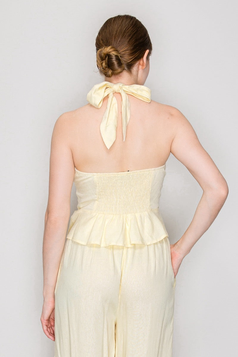 Blusa Halter Lino Amelia