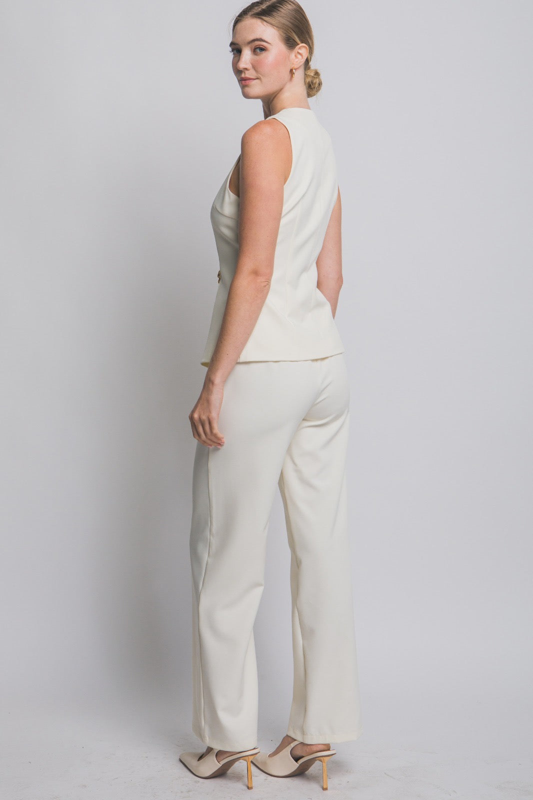 Set Formal Vest & Wide Leg