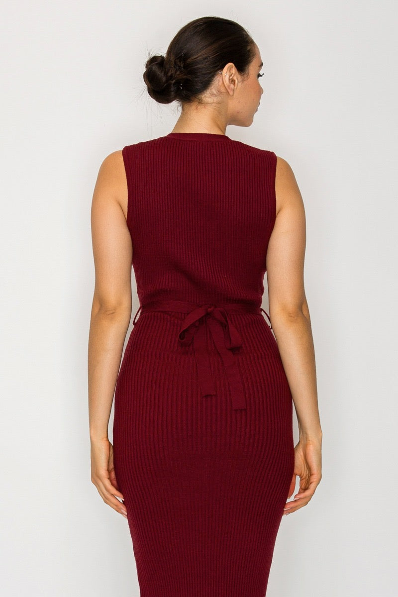 Vestido Midi Chain Elegance