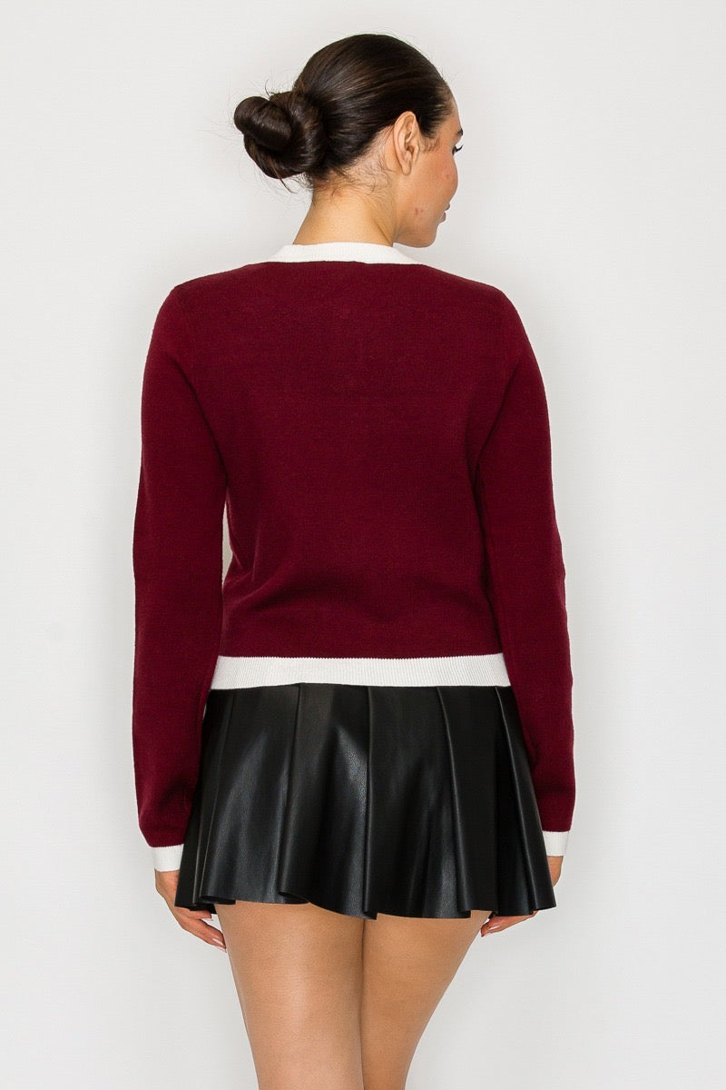 Cardigan Parisian Luxe – Botón Dorado