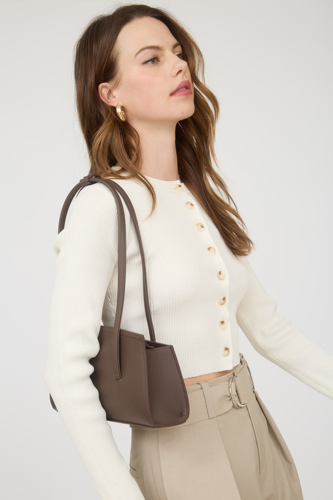 Cardigan Crop Tejido