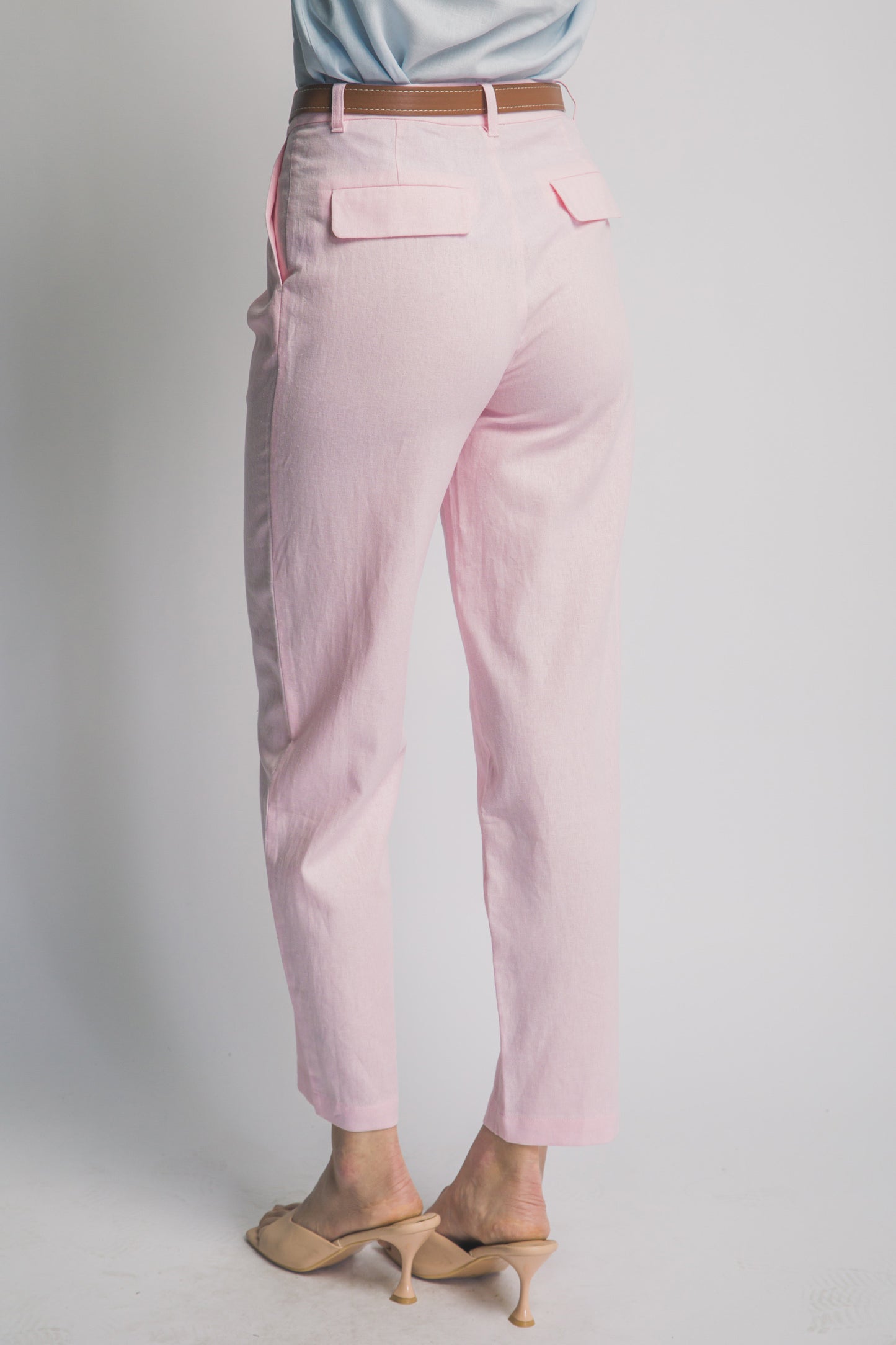 Pantalón Lino Elegancia con Cinturón