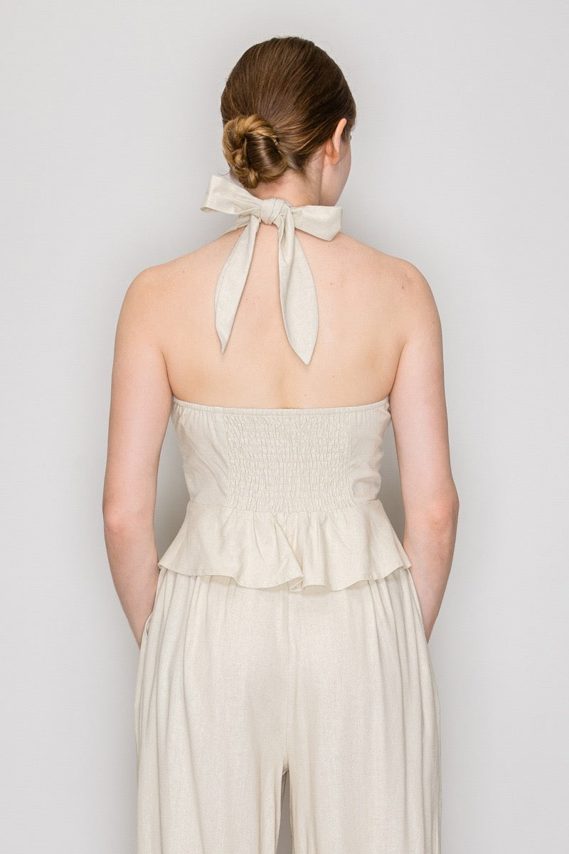 Blusa Halter Lino Amelia