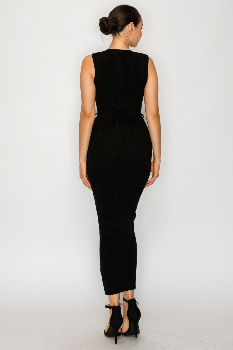 Vestido Midi Chain Elegance