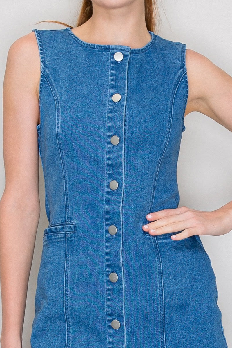Vestido Denim Capri
